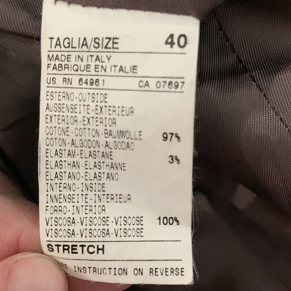 Benetton Brown Military Jacket Size 40/ US 4 - Picture 7 of 9